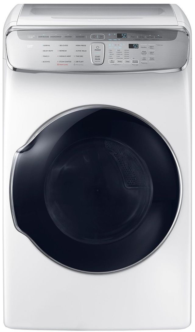 Samsung 7.5 Cu. Ft. White FlexDry™ Electric Dryer-0