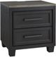 Signature Design by Ashley® Foyland Brushed Black/Dusty Grayish Brown Nightstand-0