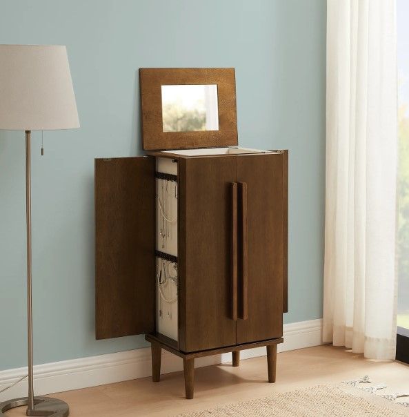 Powell® Jenn Brown Jewelry Armoire-2