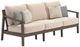 Signature Design by Ashley® Adams Lane Beige/Dark Brown Eucalyptus Outdoor Sofa with Cushion-0