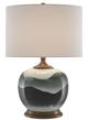 Currey & Company Boreal White/Green/Antique Table Lamp-0