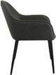 Coaster® Emma 2-Piece Black/Charcoal Upholstered Dining Arm Chair Set-2
