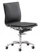 Zuo® Lider Plus Black Armless  Office Chair-0