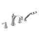 Moen® Wynford Chrome Two-Handle Diverter Roman Tub Faucet-0
