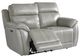 Bassett® Furniture Club Level Levitate Nickel Power Reclining Loveseat-0