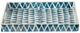 A & B Home Blue/White Rectangular Large Decorative Tray-1