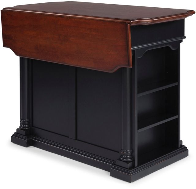 homestyles® Beacon Hill Black/Aged Cherry Kitchen Island-2