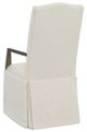 Fairfield® Customizable Entree Dining Camel Tall Button Back Skirted Arm Chair-3