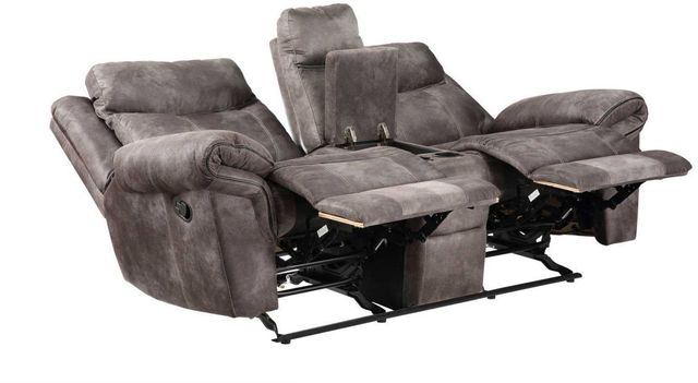Steve Silver Co. Nashville Gray Manual Reclining Loveseat-1