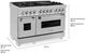 ZLINE 48" Satin Stainless Steel Pro Style Dual Fuel Range-2