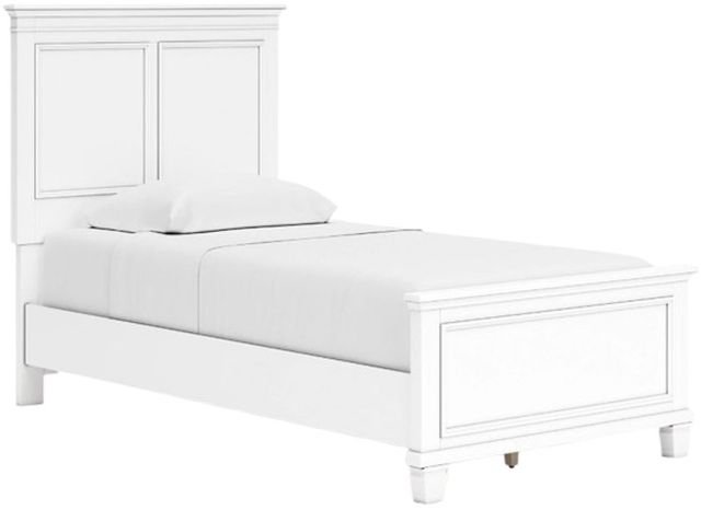 Signature Design by Ashley® Fortman White Twin Panel Bed-0