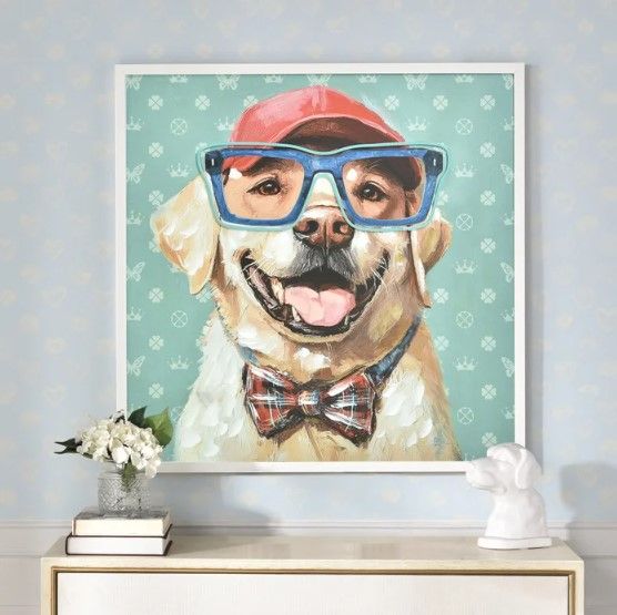 Stylecraft LED Neon Puppy Blue Wall Art-1