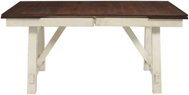 American Wholesale Furniture Laurel Manor II Cherry Dining Table with White Base-1