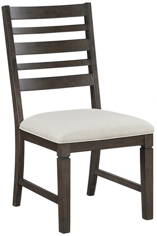 Homelegance® Victoria Beige/Dark Espresso Side Chair-0