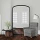 Bassett Mirror Brookings Matte Black Floor Mirror-4