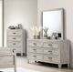 Furniture of America® Mysen 4-Piece White Wash Queen Bedroom Set-3