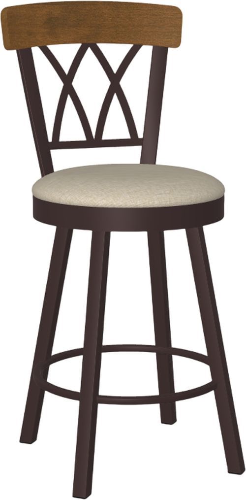 Amisco Customizable Brittany Swivel Counter Stool-0