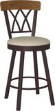 Amisco Customizable Brittany Swivel Counter Stool-0