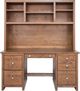 Mako Wood Furniture Inc. Home Office 2-Piece Large Double Pedestal Desk and Hutch Set-1