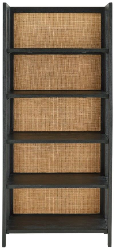Signature Design by Ashley® Abyard Black/Natural Bookcase-1