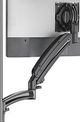 Chief® Kontour™ K1P Series Black Dynamic Pole Mount Reduced Height, 2 Monitors-1