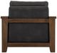 International Furniture Direct Walnut Black/Lacquer Reddish Brown Accent Chair-5