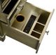 Stylecraft Vanessa Silver Vanity Desk and Vanessa Round Vanity Stool Set -2