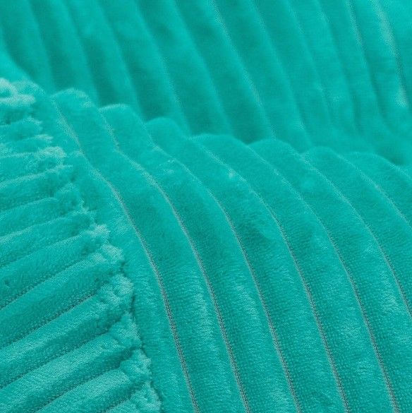 CordaRoy's® Cyan Plush Corduroy King Bean Bag Cover-1