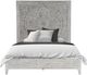 Modus Furniture Boho Chic Washed White King Carved Platform Bed-2