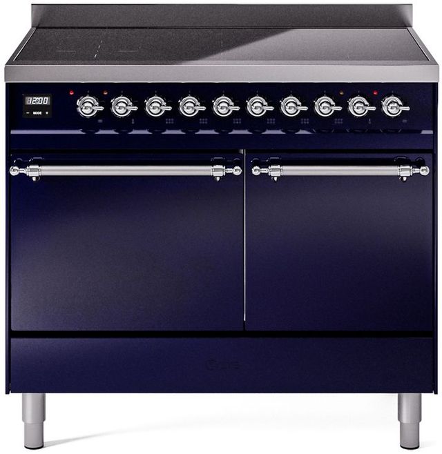 Ilve® Nostalgie II Series 40" Midnight Blue Pro Style Induction Range-0