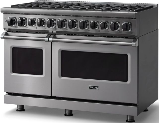 Viking® 7 Series 48" Stainless Steel Pro Style Dual Fuel Range-3
