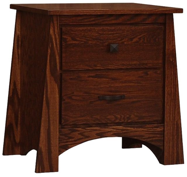 Wolfcraft Furniture Unity Brown 2-Drawer Nightstand-0
