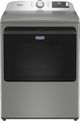 Maytag® Pet Pro 7.4 Cu. Ft. Classic Silver Front Load Electric Dryer-0