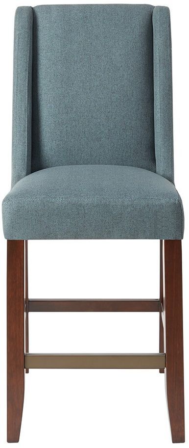 Olliix by Madison Park Blue Brody Wing Counter Stool-1