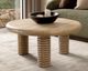 Classic Home Ilaria Sand Washed Round Coffee Table-1