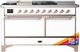 Ilve® Majestic III 60'' Custom Pro Style Dual Fuel Liquid Propane Range with Solid Door and Copper Trim-0