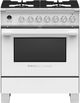 Fisher & Paykel 30" White Pro Style Dual Fuel Range-0
