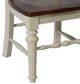 TEI Windswept Shores Buttermilk/Cherry Rub-Thru Ladder Back Side Chair-2