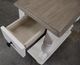 Riverside Furniture Jameson Antique Oak Chairside Table with Pale Taupe Base-4