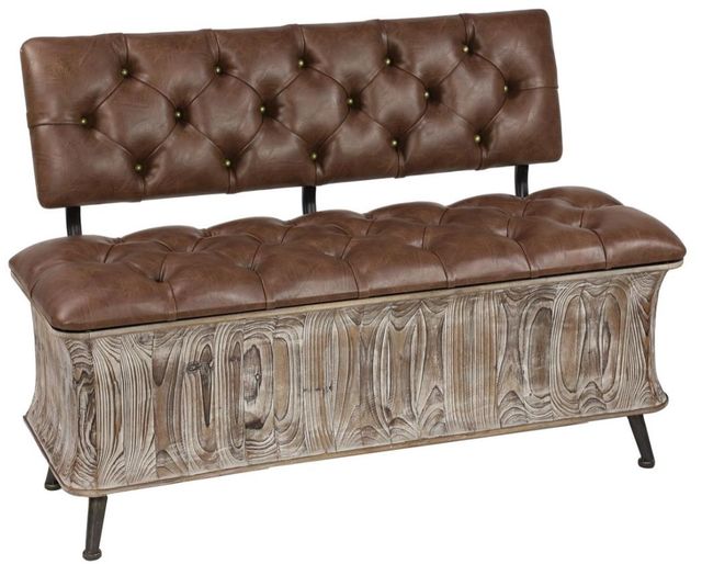 Deco Marche Brown Storage Bench-0