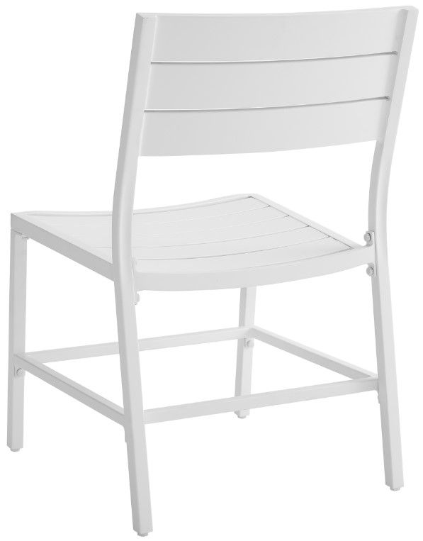 Linon Alora 7-Piece White Aluminum Outdoor Dining Set-4