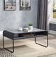 ACME Furniture Raziela Gray Coffee Table with Black Base-3