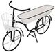 A & B Home Black/White Bicycle Plant Stand-0