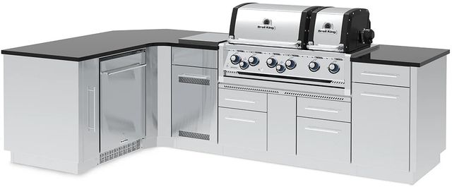 Broil King® Imperial™ S 690iJ Stainless Steel Natural Gas Outdoor Kitchen Kit-1