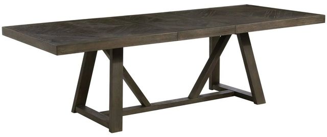Intercon Hearst Reclaimed Chevron Trestle Table-0