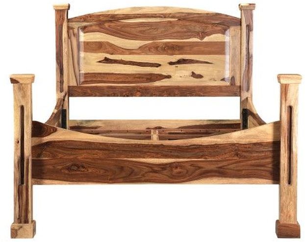 Porter International Designs Tahoe Natural Eastern King Panel Bed-1