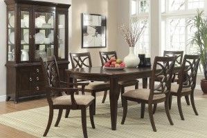 Mazin Furniture Keegan Cherry Buffet & Hutch-3