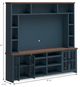 Legends Home Nantucket Blue Denim/Whiskey Entertainment Center-2