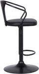Armen Living Eagle Black Adjustable Bar Stool-3