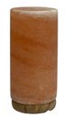 A & B Home Pink Himalayan Salt Lamp with Cylinder Shape and Wooden Base-0